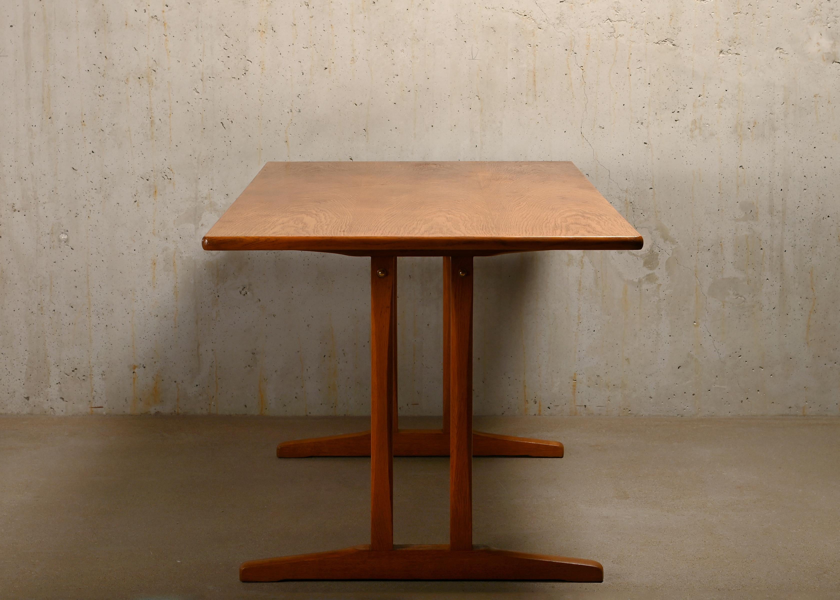 Danish Børge Mogensen Shaker C18 solid Oak dining table / desk for FDB Møbler, Denmark