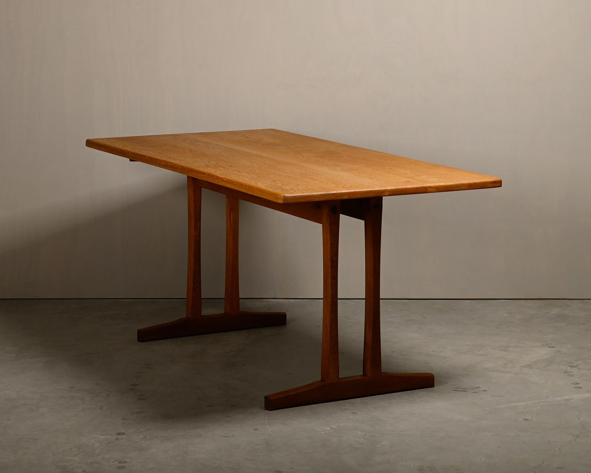 Danish Børge Mogensen Shaker C18 solid Oak dining table / desk for FDB Møbler, Denmark