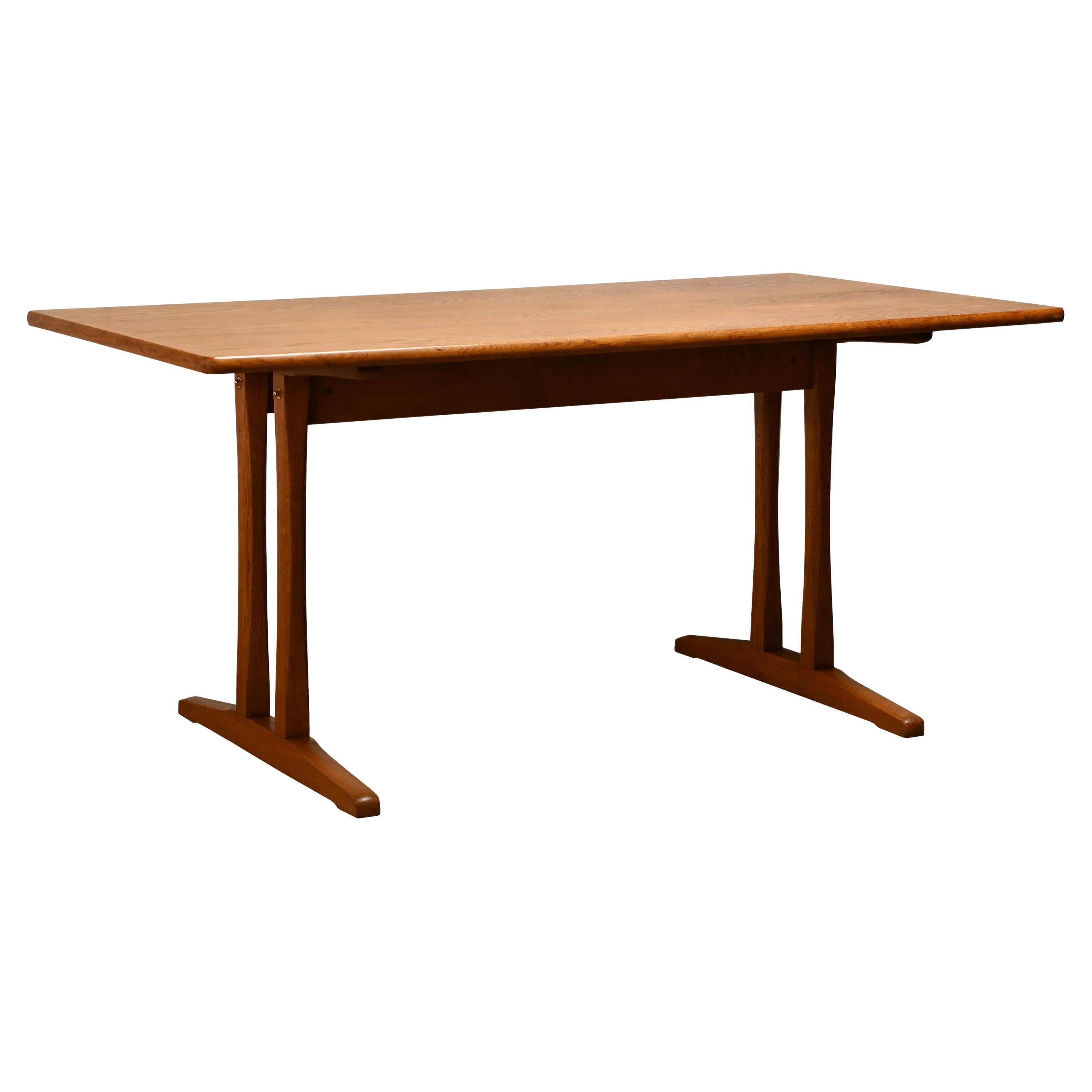 Børge Mogensen Shaker C18 solid Oak dining table / desk for FDB Møbler, Denmark