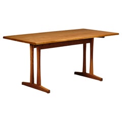 Vintage Børge Mogensen Shaker C18 solid Oak dining table / desk for FDB Møbler, Denmark