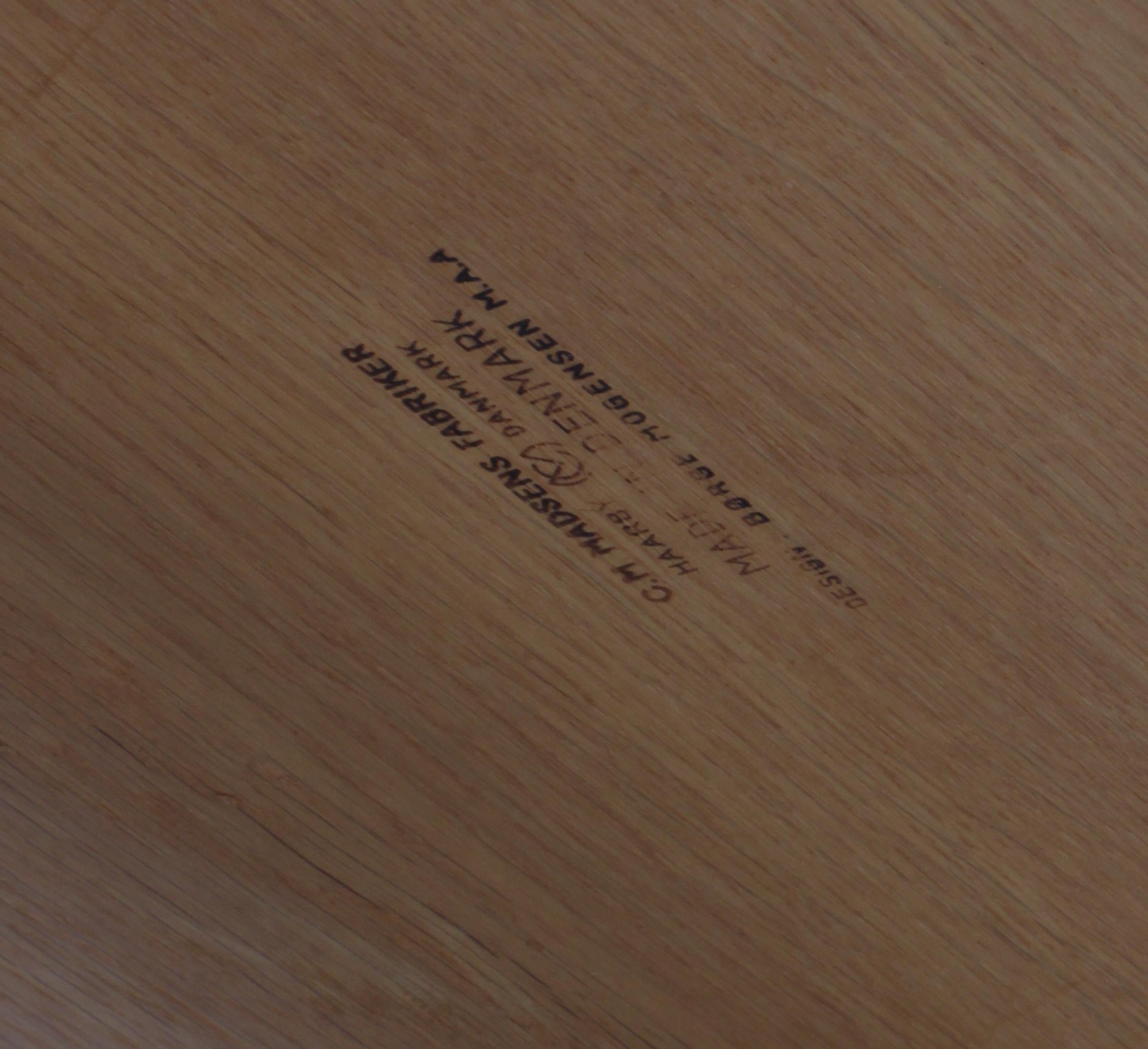Table de salle à manger Shaker de Børge Mogensen, C.M Madsen, années 1970, Danemark, Modèle 1181 en vente 1