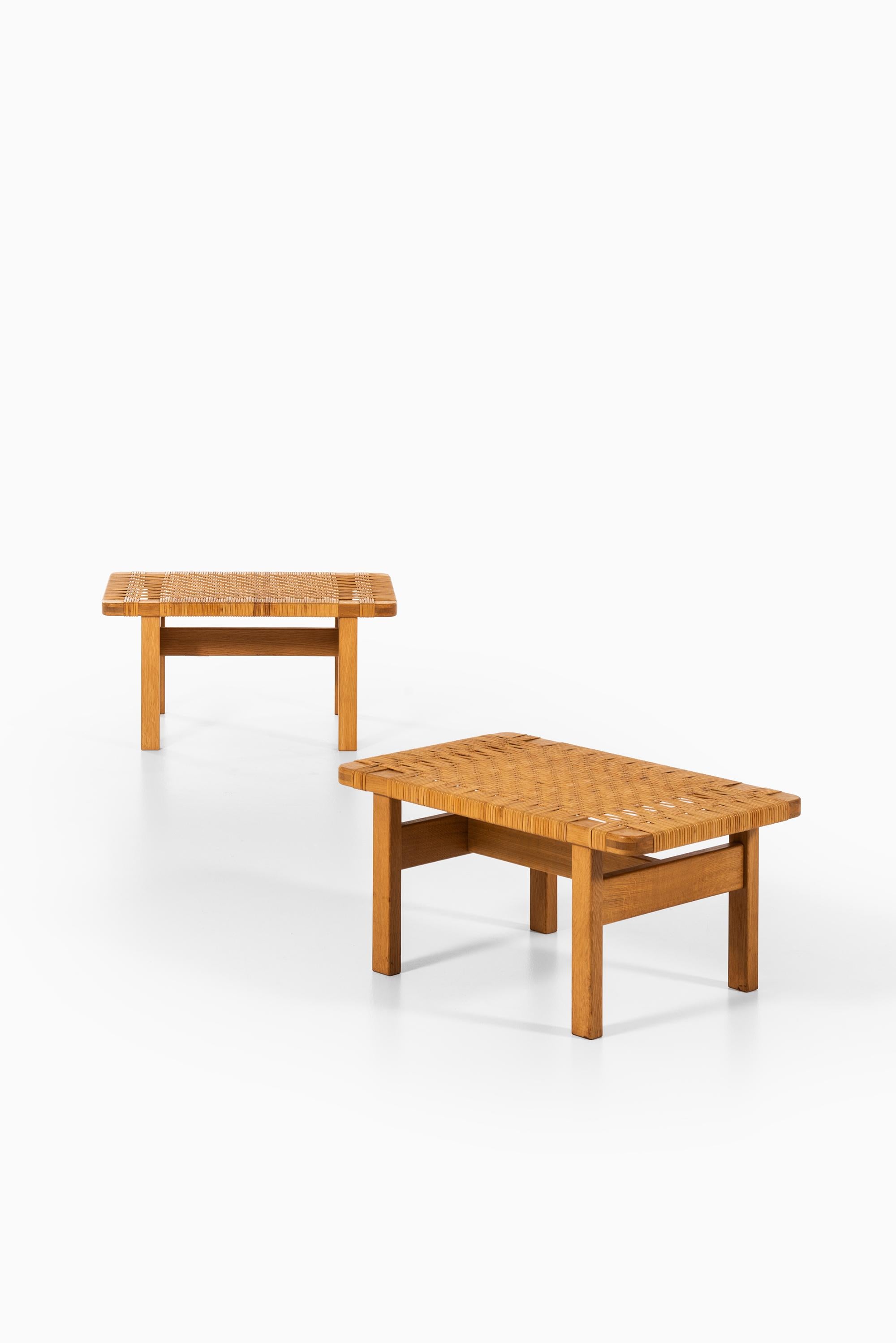 Danish Børge Mogensen Side Tables by Fredericia Stolefabrik in Denmark For Sale