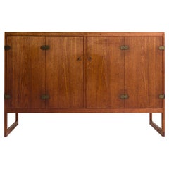 Børge Mogensen Sideboard BM57 Teak Brass by Lauritsen & Søn Bm 57