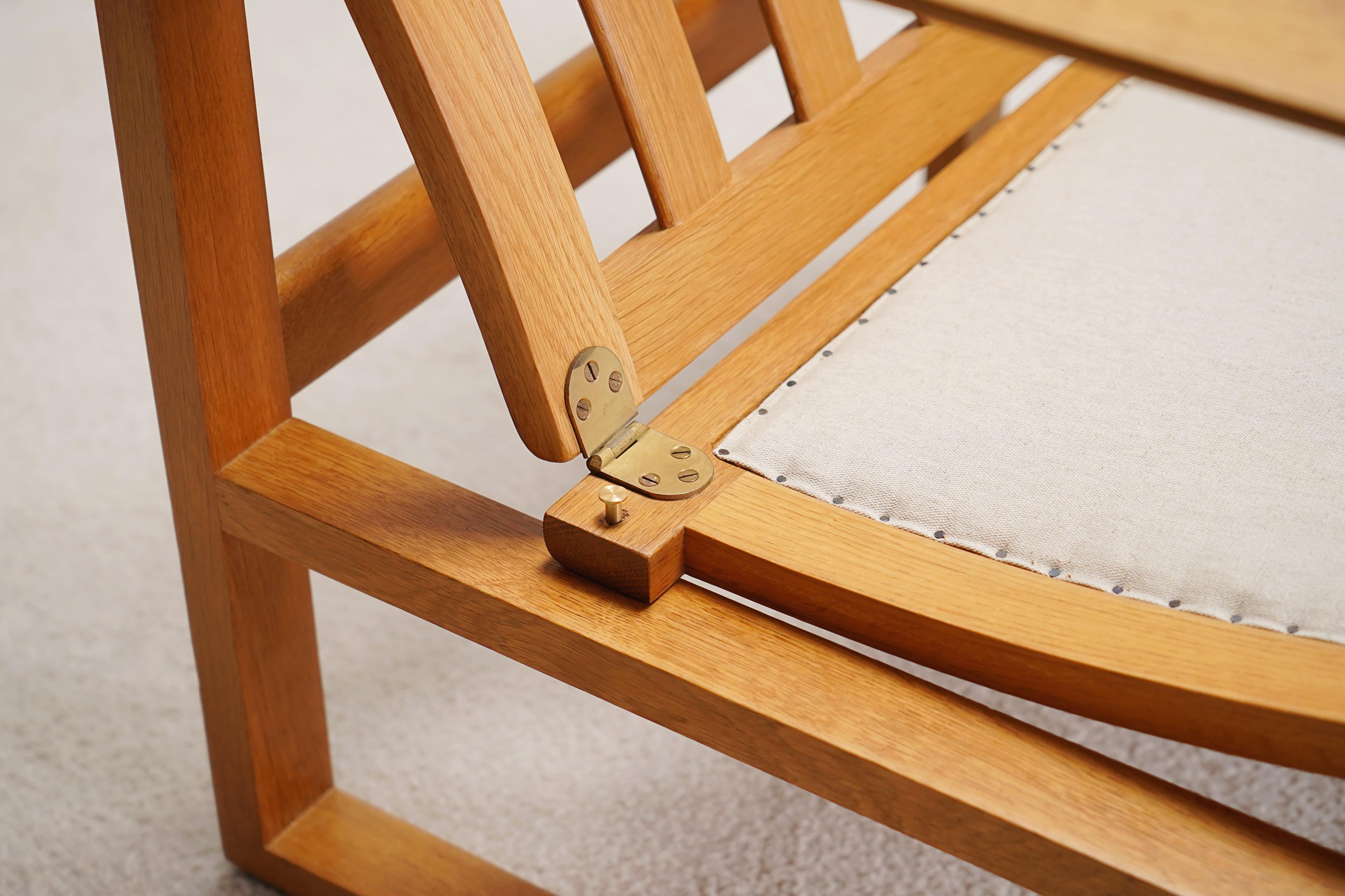 Børge Mogensen, Fauteuil de salon simple en Oak Oak, modèle 2256. 1956. New Upholstery. en vente 5