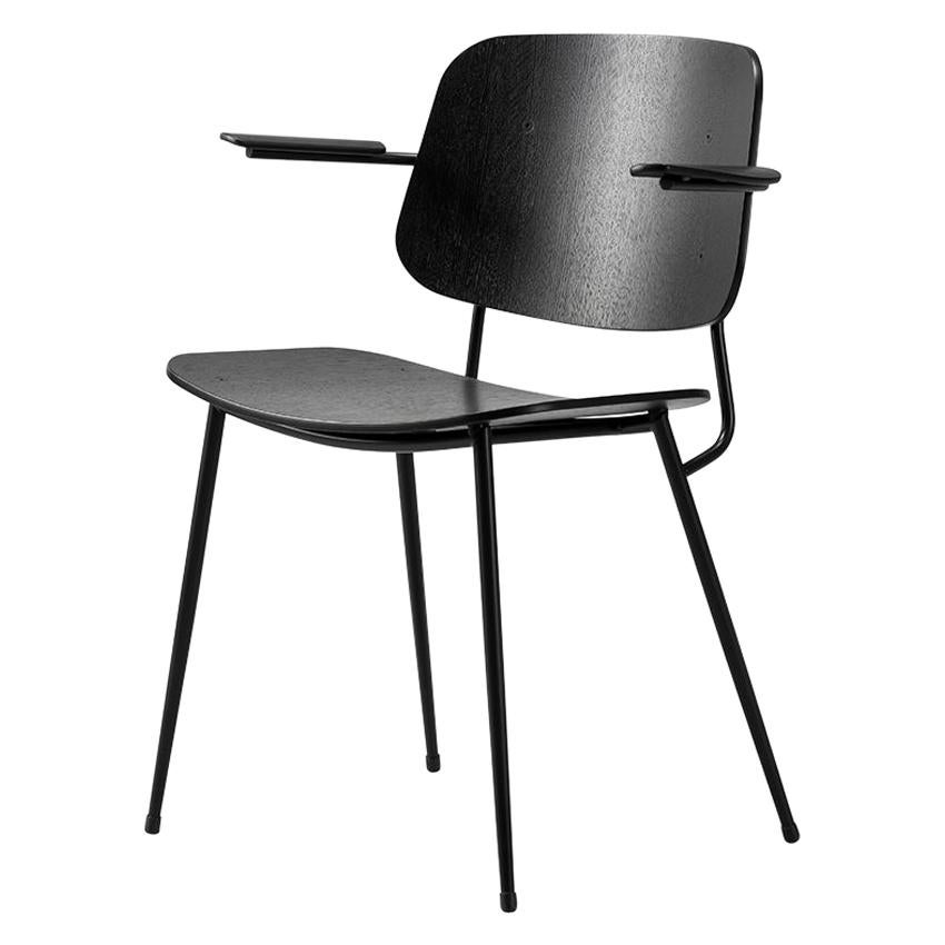 Soborg-Sessel mit Stahlgestell von Børge Mogensen