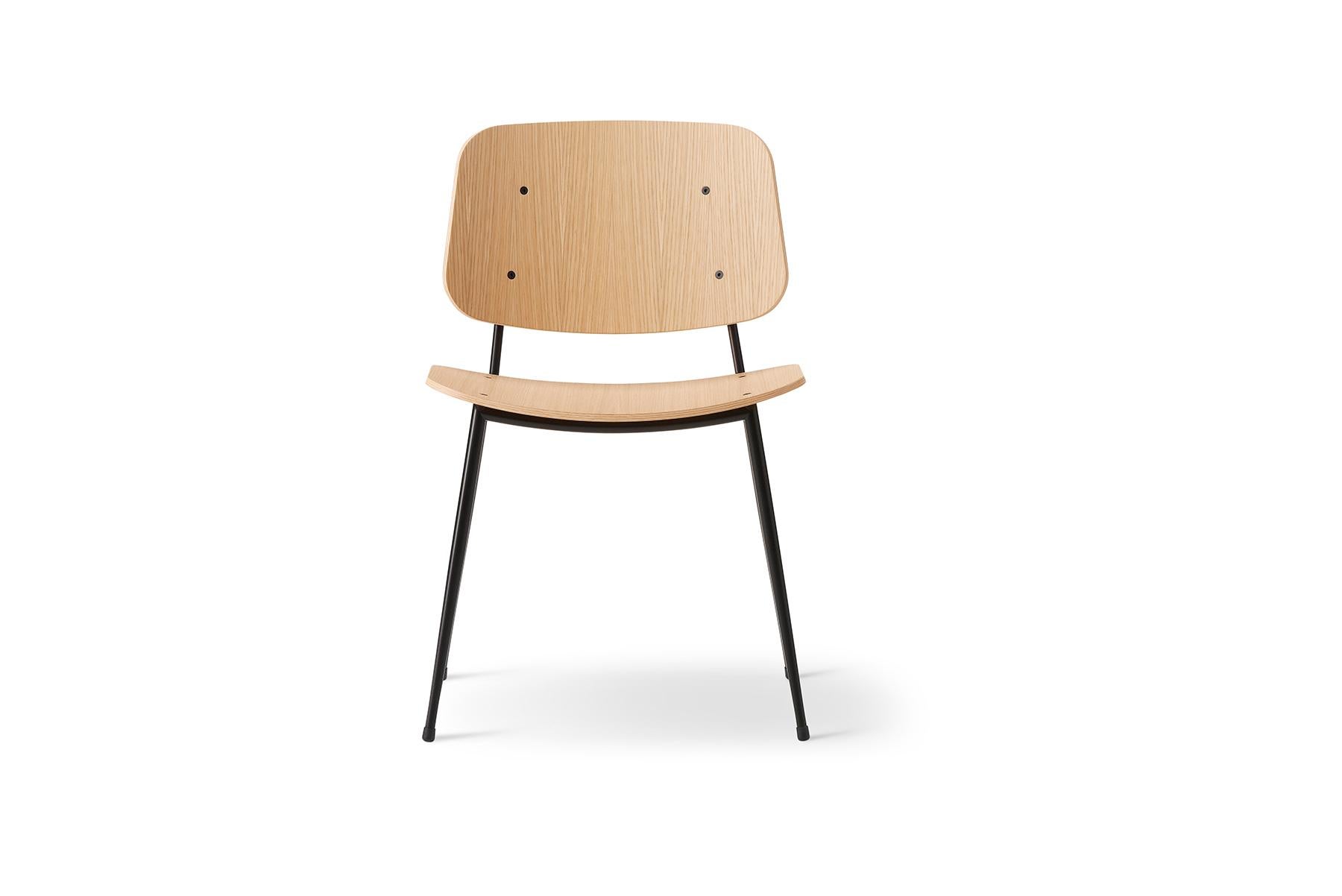 Mid-Century Modern Børge Mogensen Soborg Chair – Steel Frame For Sale