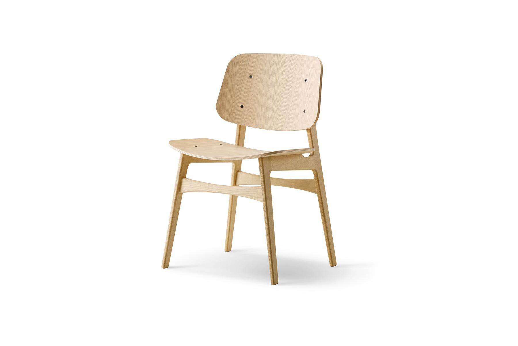 American Børge Mogensen Soborg Chair, Wood Frame For Sale
