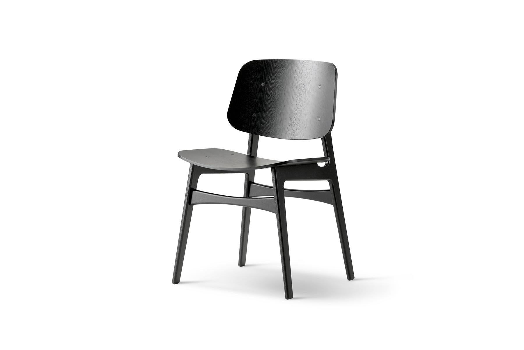Contemporary Børge Mogensen Soborg Chair, Wood Frame For Sale