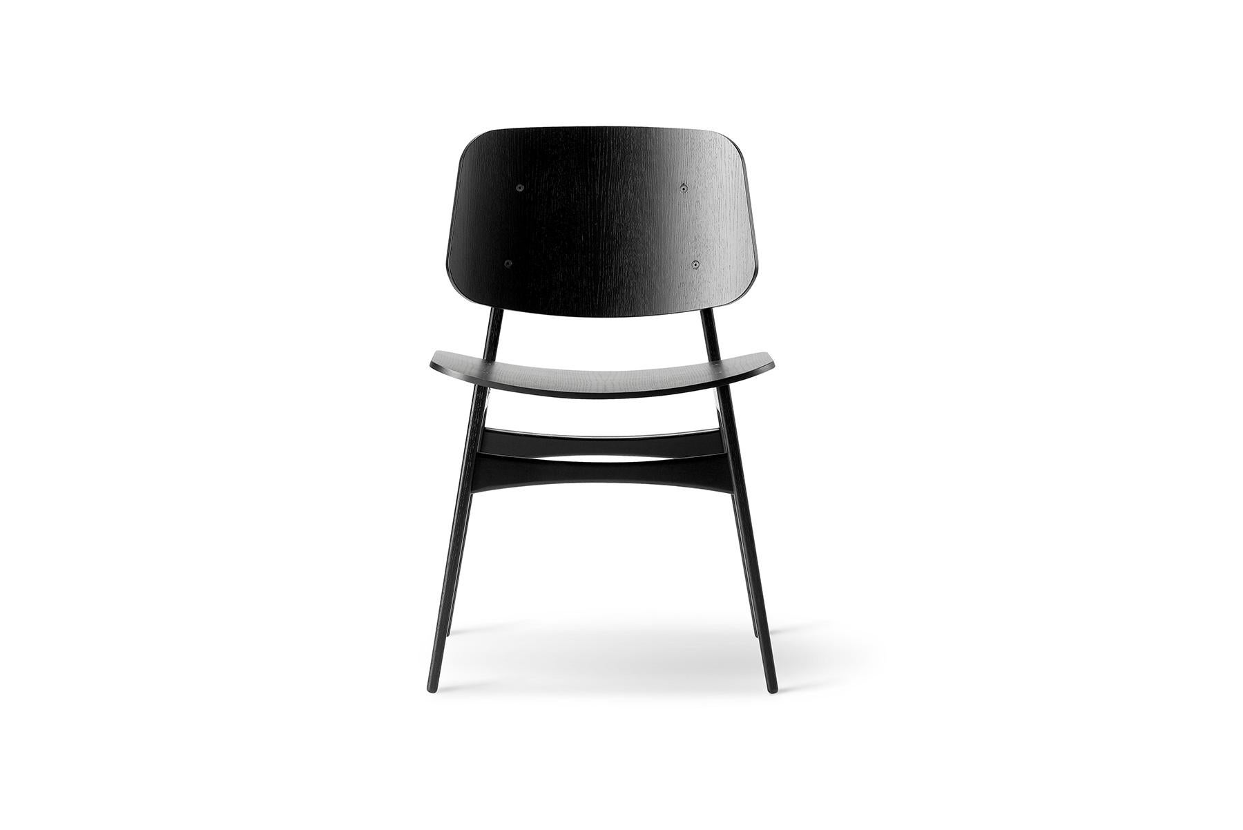Oak Børge Mogensen Soborg Chair, Wood Frame For Sale