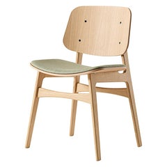 Chaise Soborg de Brge Mogensen, cadre en bois, assise tapissée