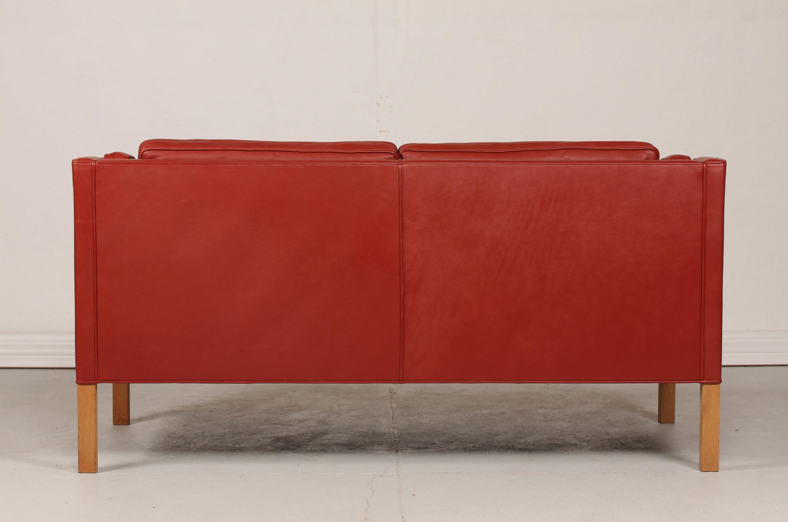 reddish brown leather