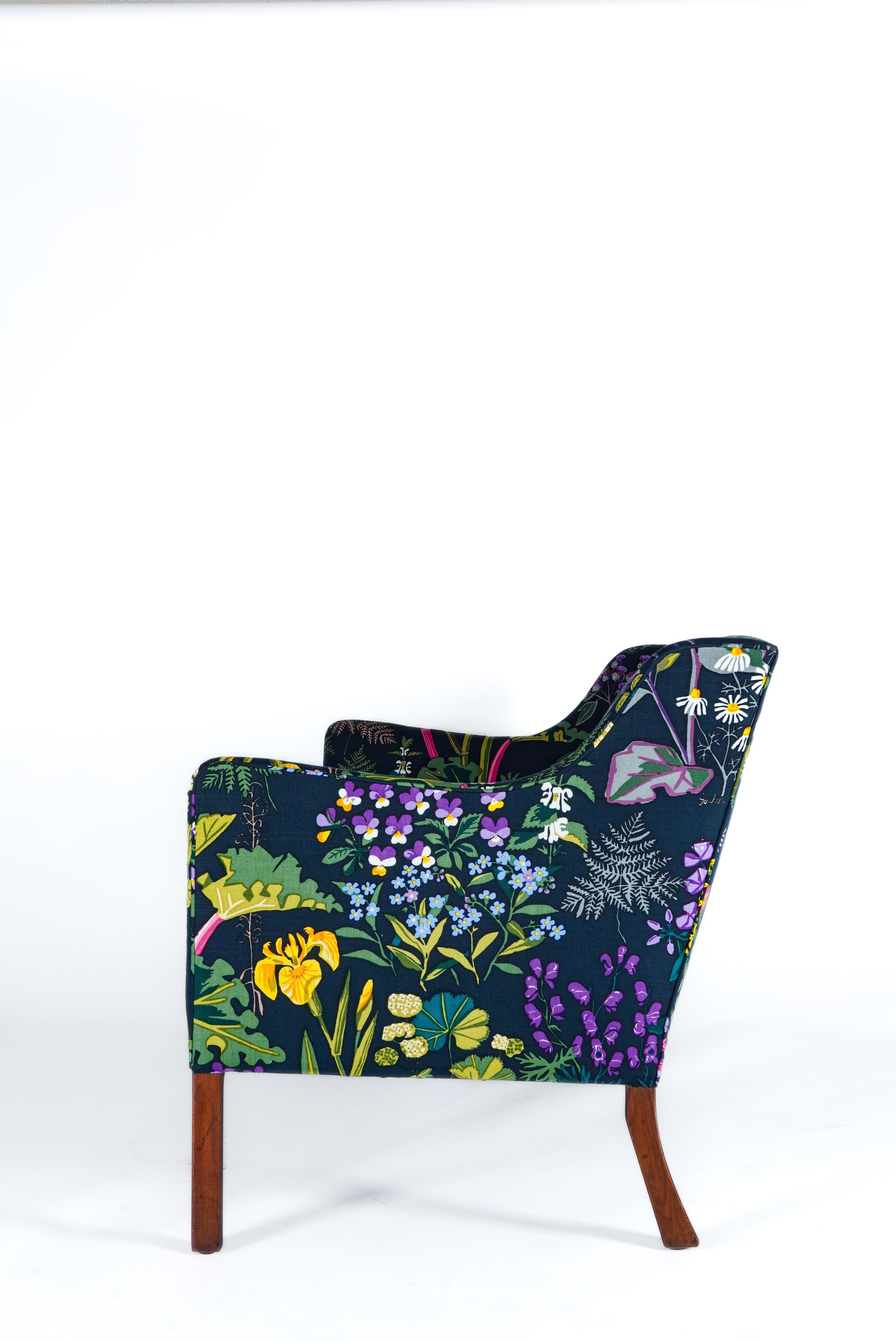 Børge Mogensen Sofa in Swedish Textile For Sale 2