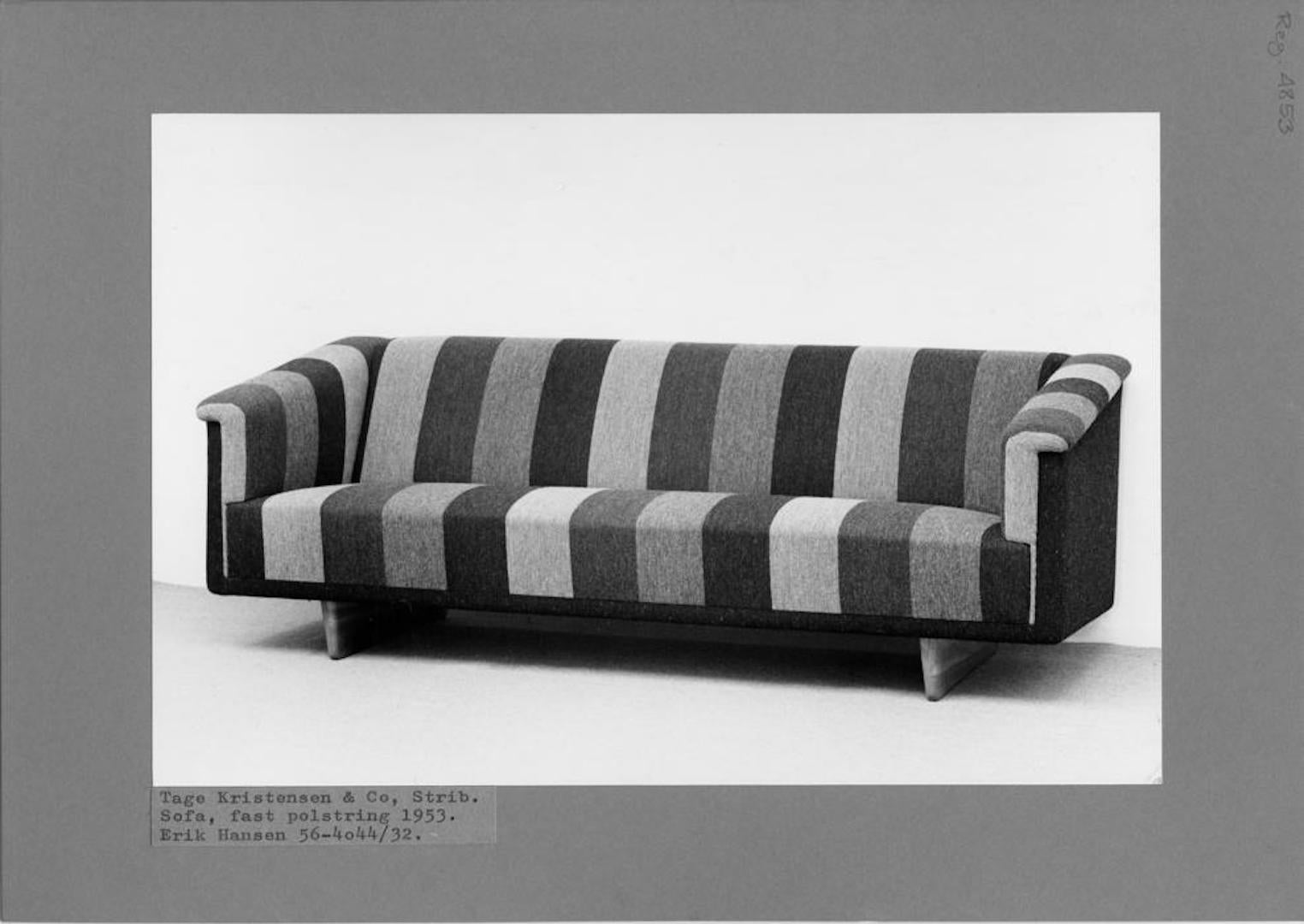 Børge Mogensen Sofa Model 4853 Made by Tage Kristensen, 1953 For Sale 2