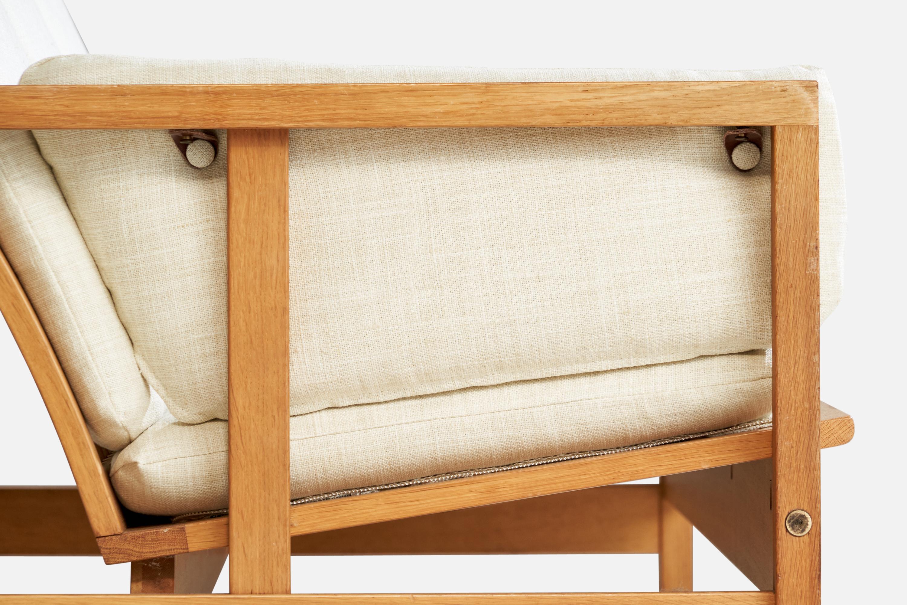 Milieu du XXe siècle Børge Mogensen, Canapé, Oak, Fabrice, Danemark, années 1960 en vente