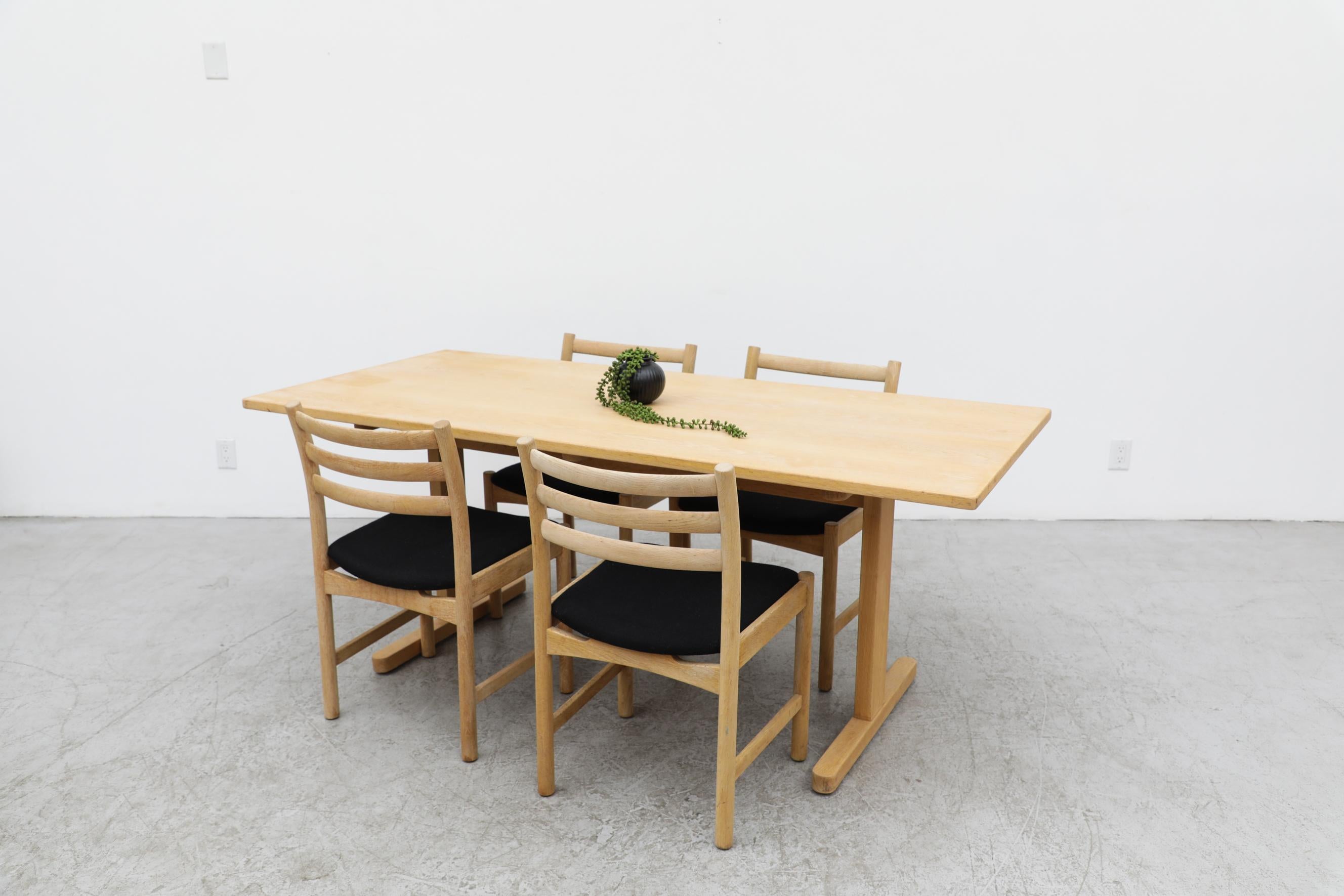 Mid-Century Modern Børge Mogensen Solid Oak Dining Table