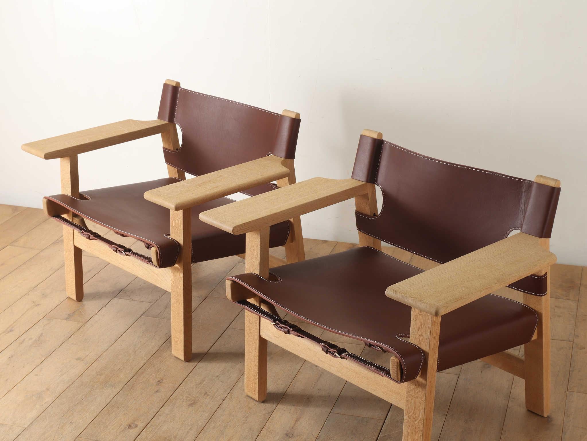 Børge Mogensen Spanischer Stuhl , 1960er Jahre (Skandinavische Moderne) im Angebot