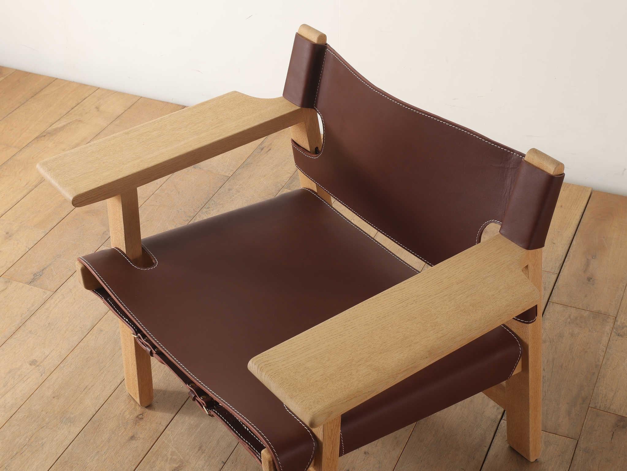 Børge Mogensen Spanischer Stuhl , 1960er Jahre (Mitte des 20. Jahrhunderts) im Angebot