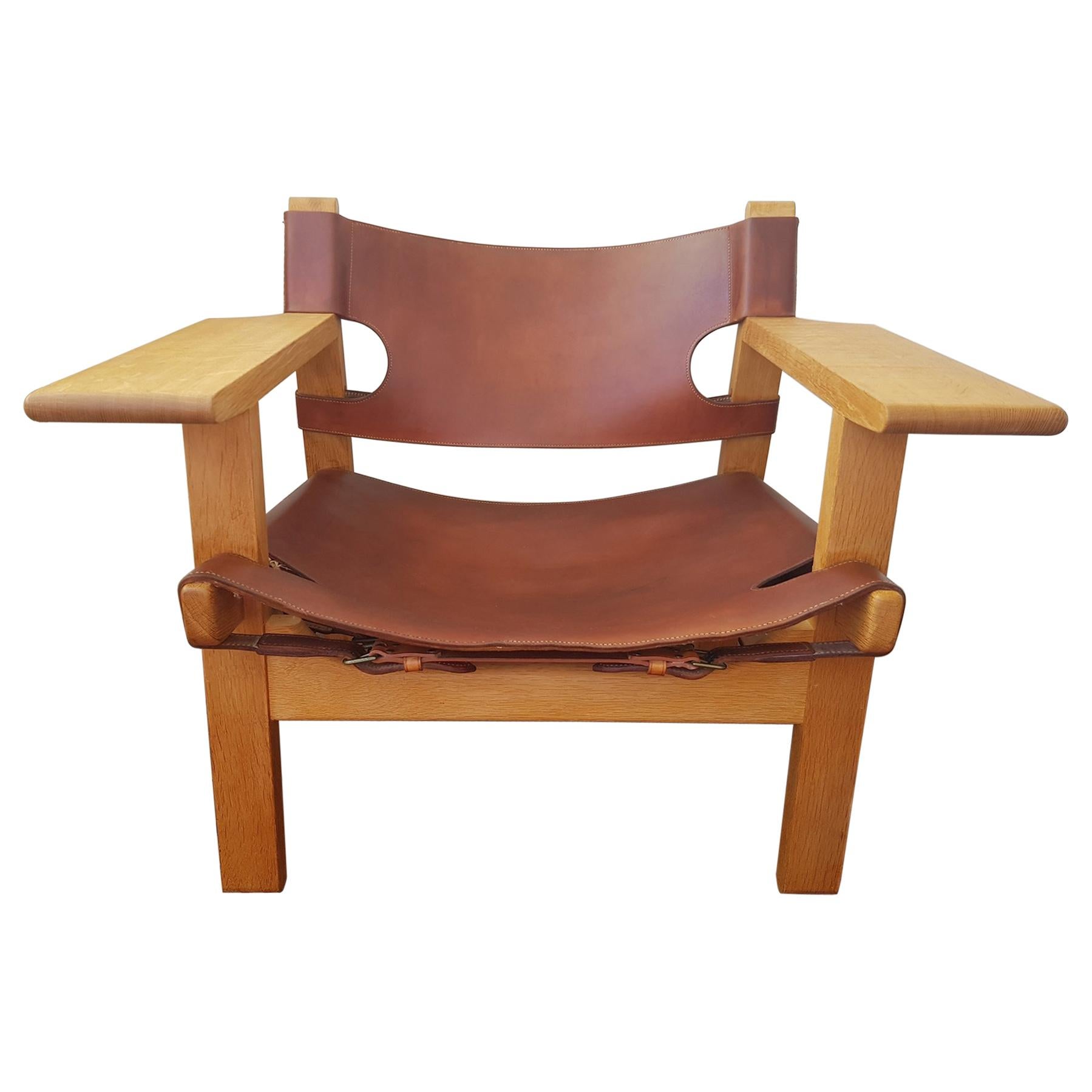 Børge Mogensen "Spanish Chair" 1960s Fredericia Furniture Denmark im Angebot