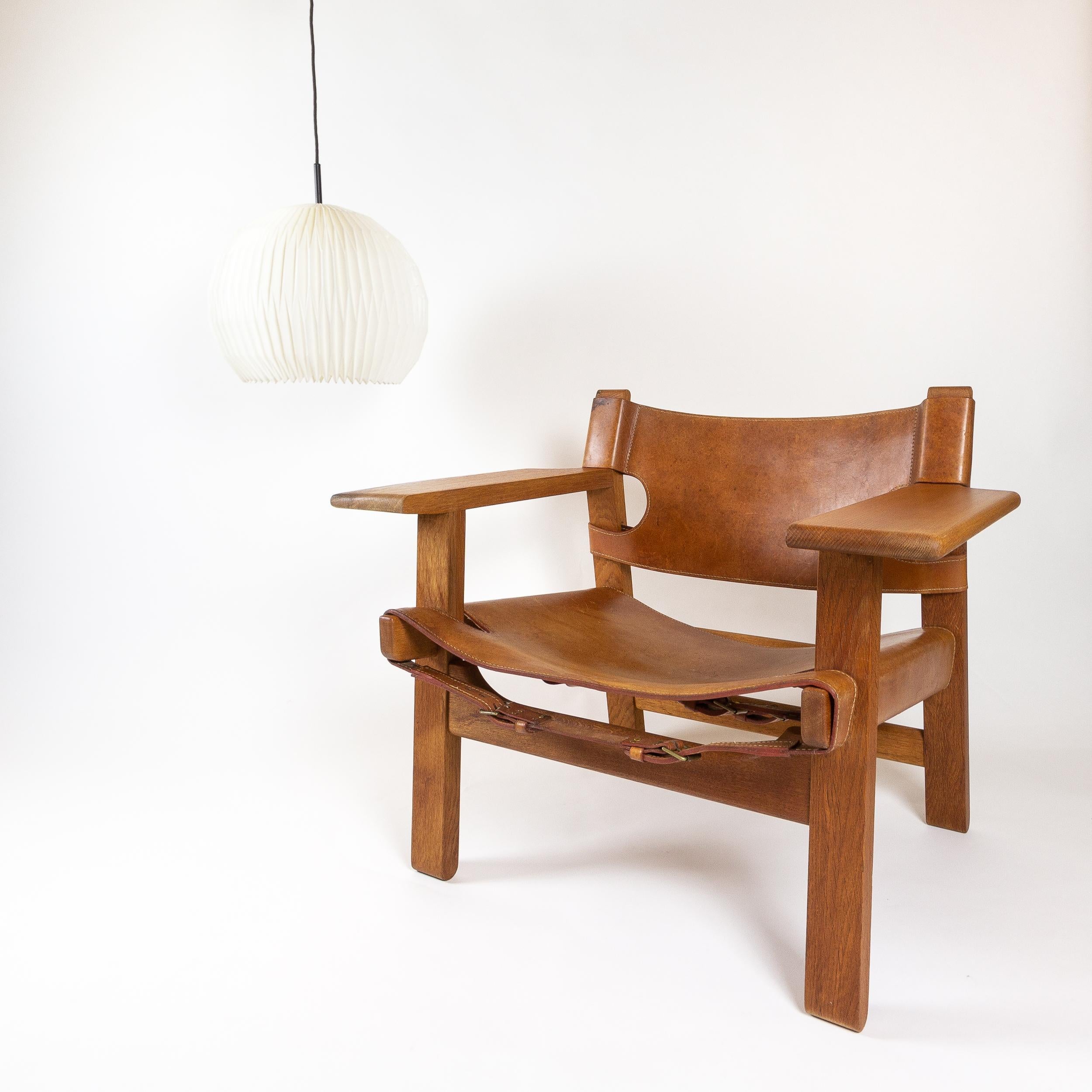 Mid-Century Modern Børge Mogensen Spanish Chair, Denmark, 1960s