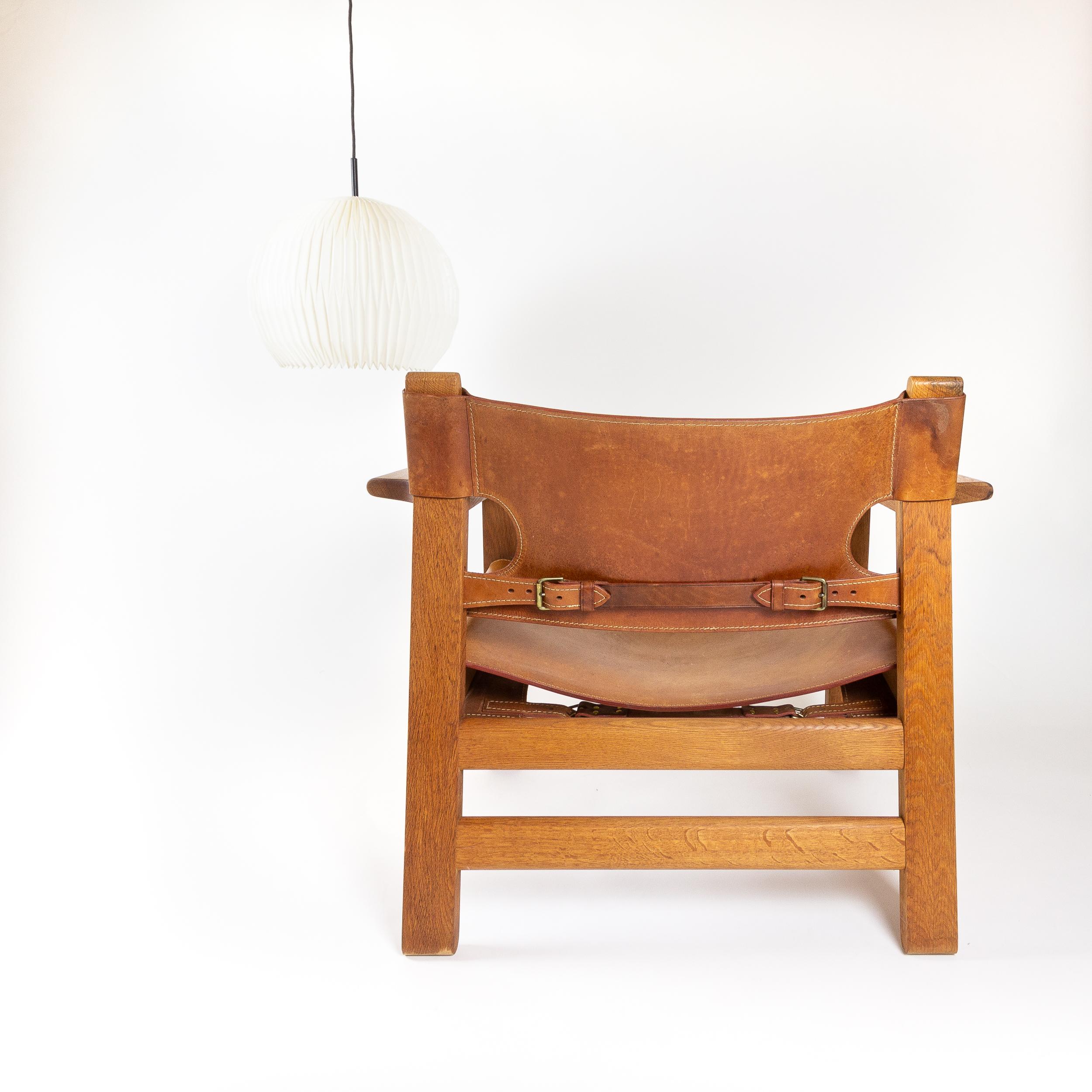 Børge Mogensen Spanish Chair, Denmark, 1960s In Good Condition In Berkhamsted, GB