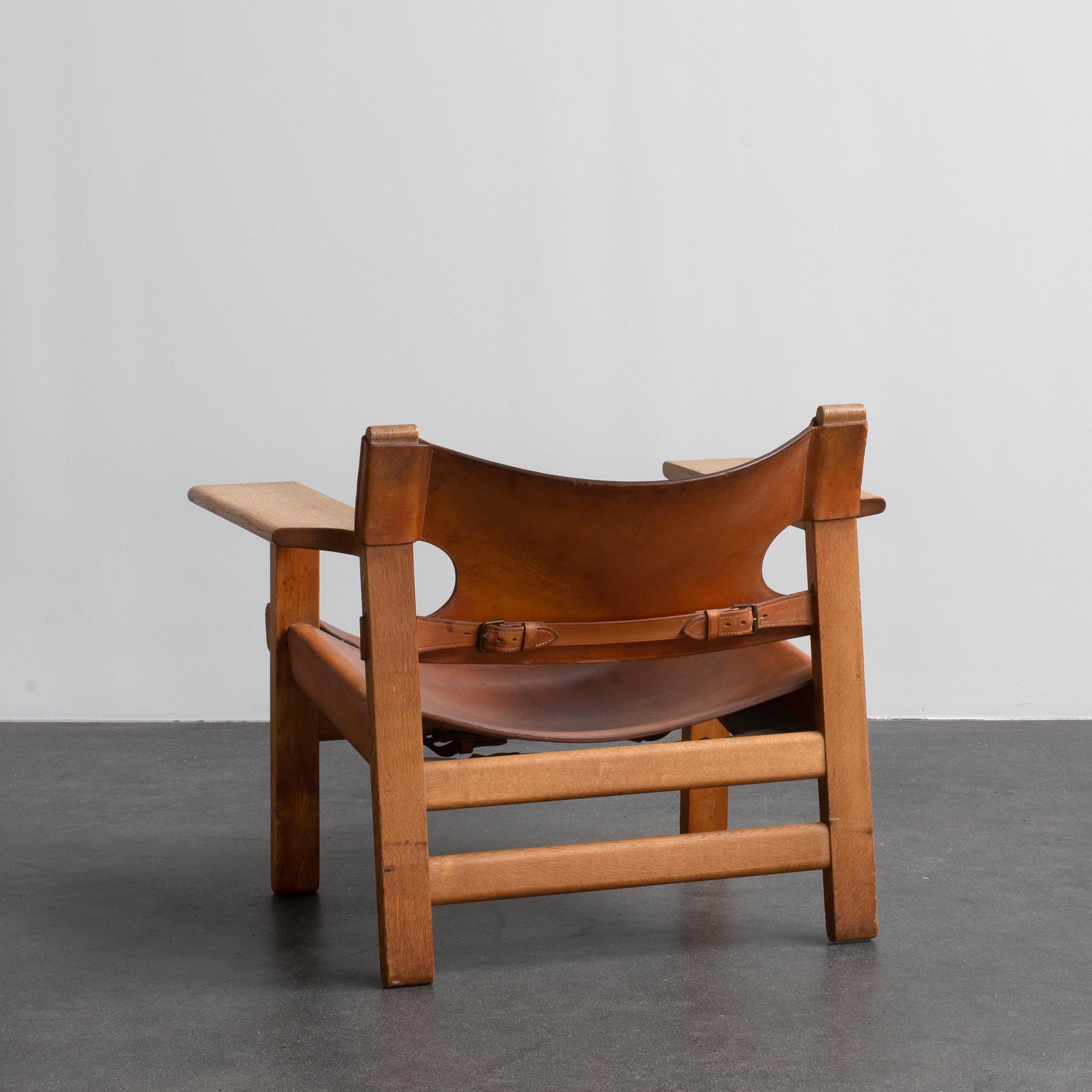 Scandinavian Modern Børge Mogensen Spanish Chair for Fredericia Furniture