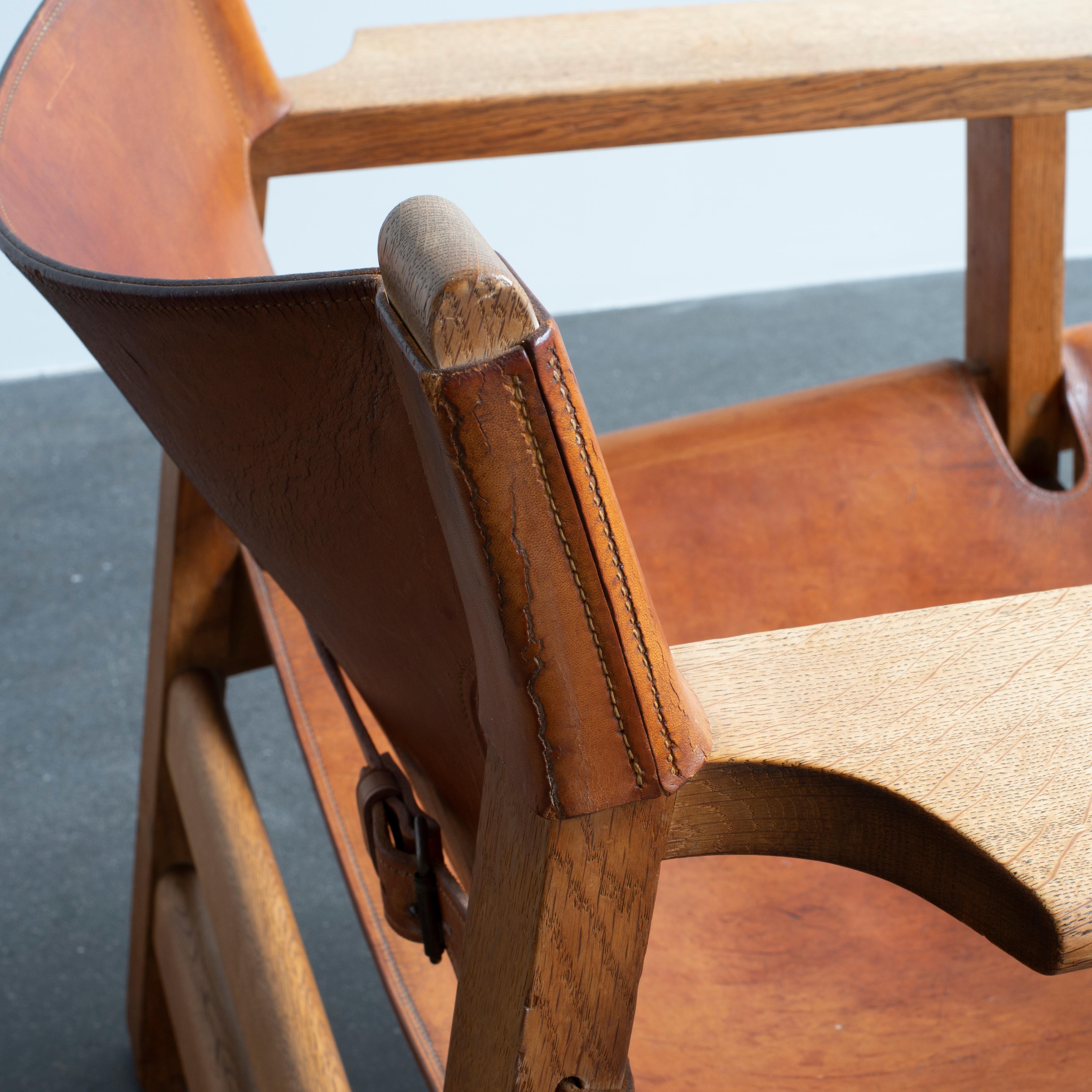 Leather Børge Mogensen Spanish Chair for Fredericia Furniture