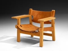 Børge Mogensen 'Spanish Chair' in Oak and Cognac Leather
