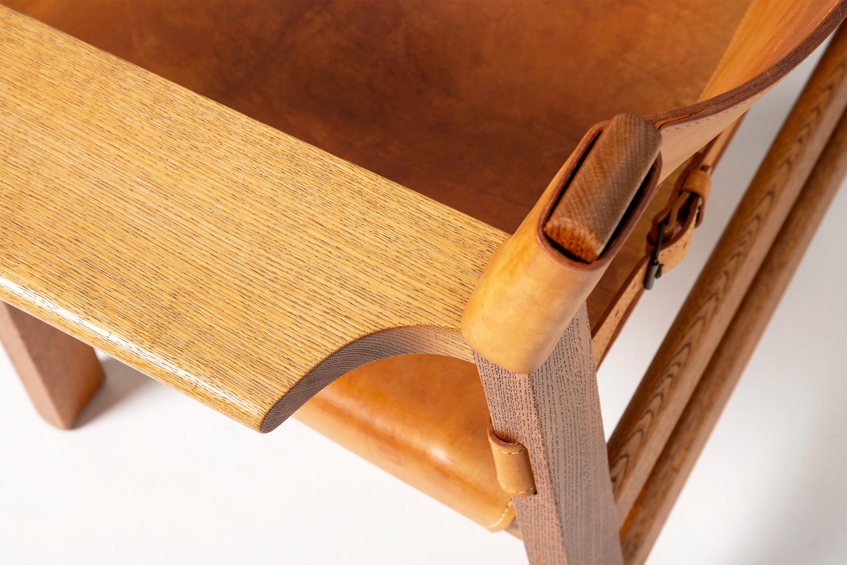 Mid-20th Century Børge Mogensen Spanish Chair, Oak and Leather, 1958