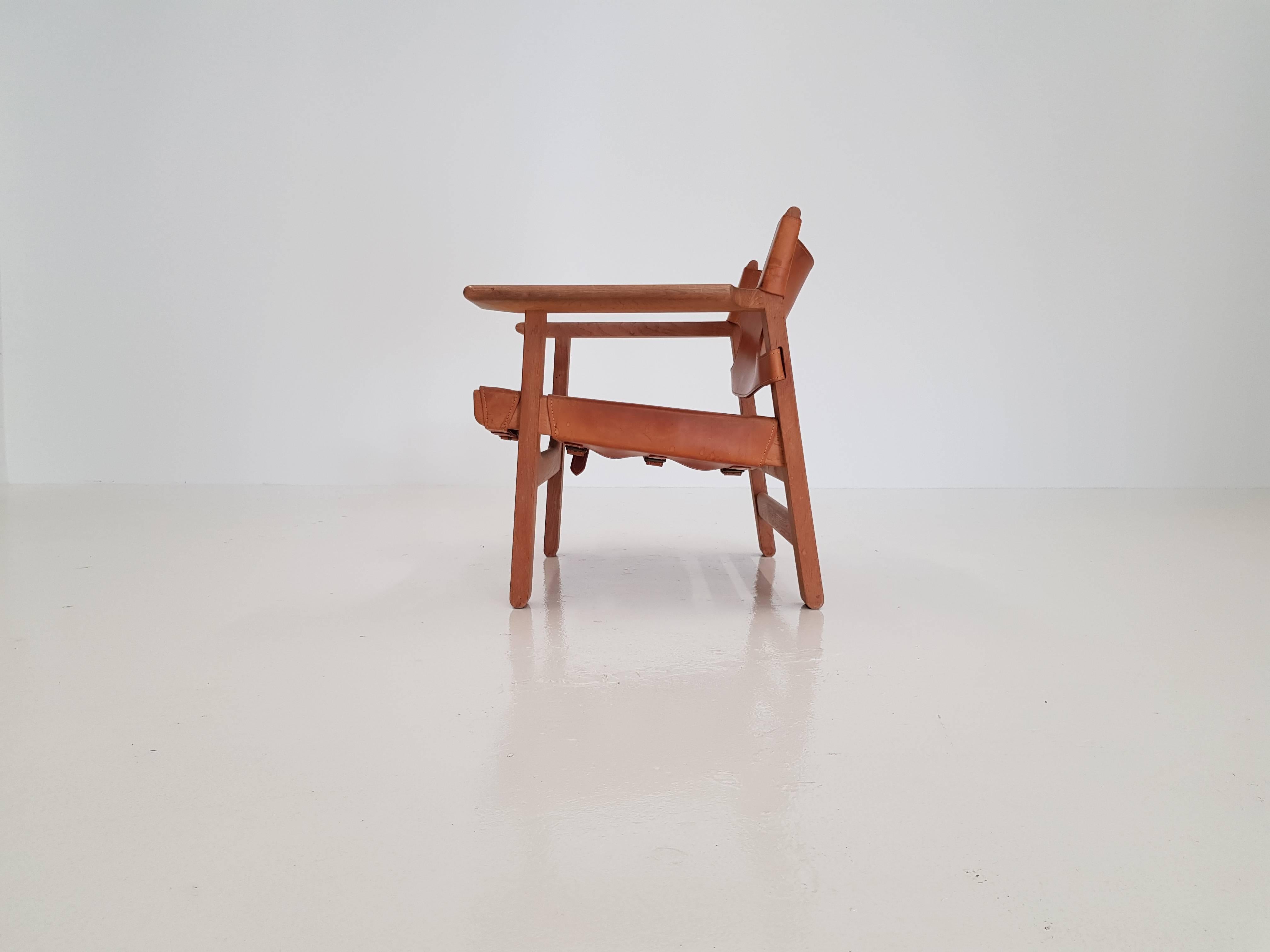 Mid-Century Modern Børge Mogensen Spanish Chair, Designed 1958, Produced by Fredericia Stolefabrik