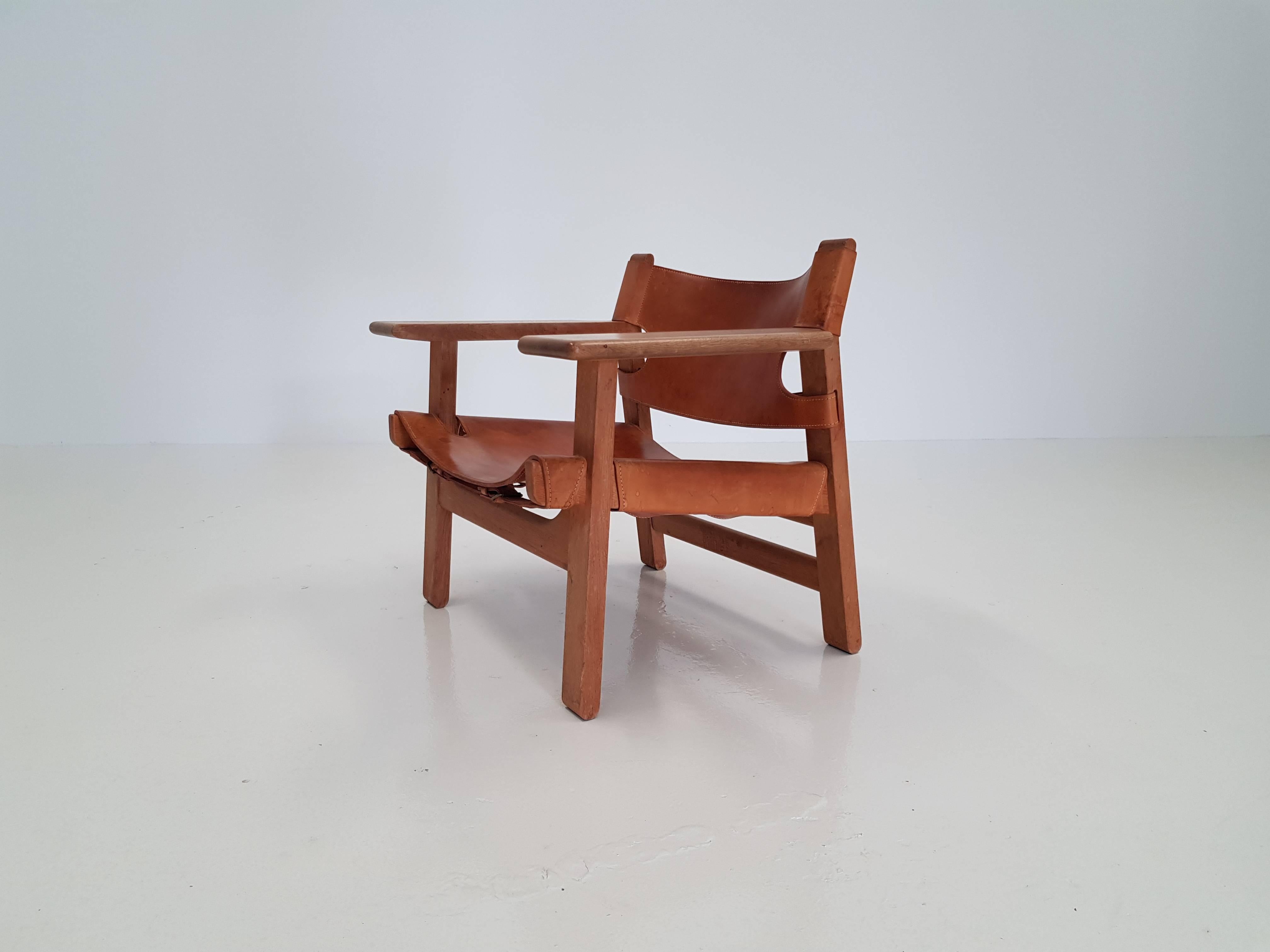 Børge Mogensen Spanish Chair, Designed 1958, Produced by Fredericia Stolefabrik In Fair Condition In London Road, Baldock, Hertfordshire