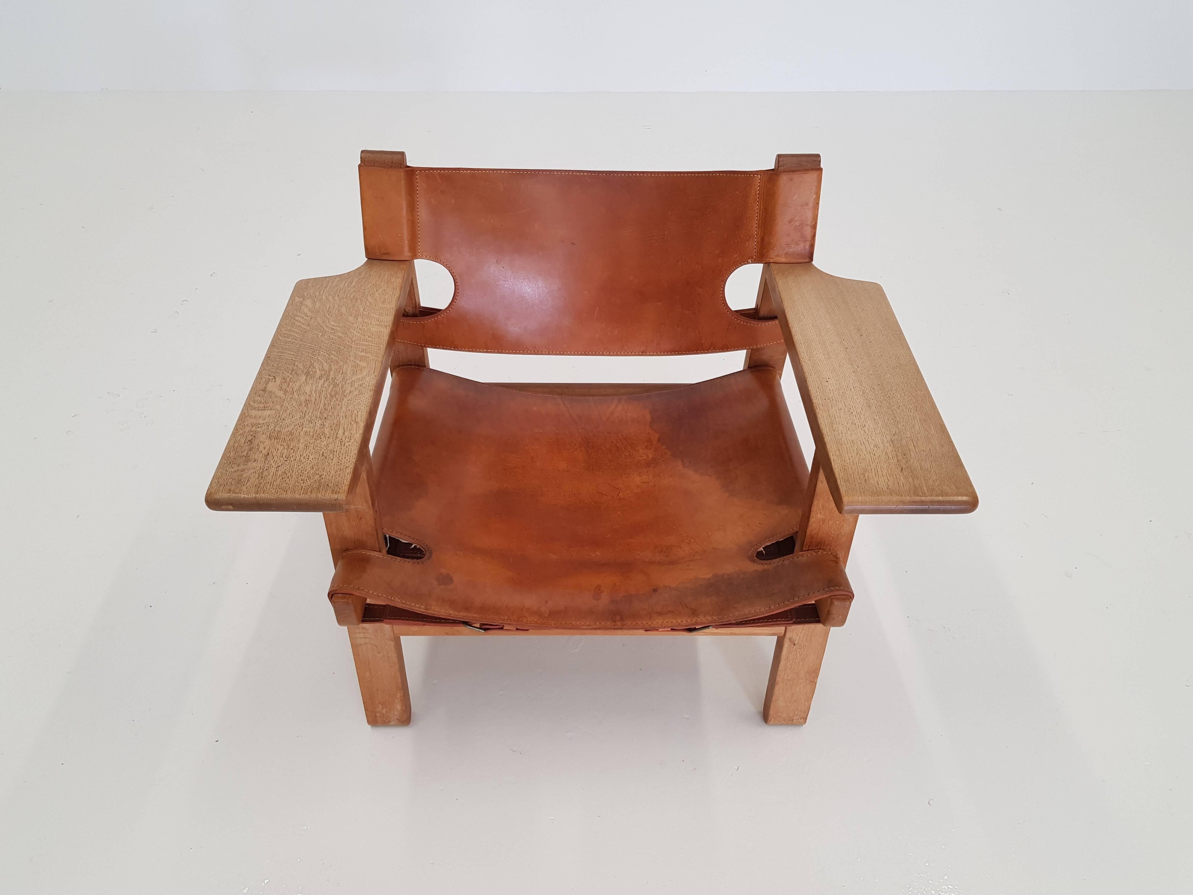Børge Mogensen Spanish Chair, Designed 1958, Produced by Fredericia Stolefabrik 1