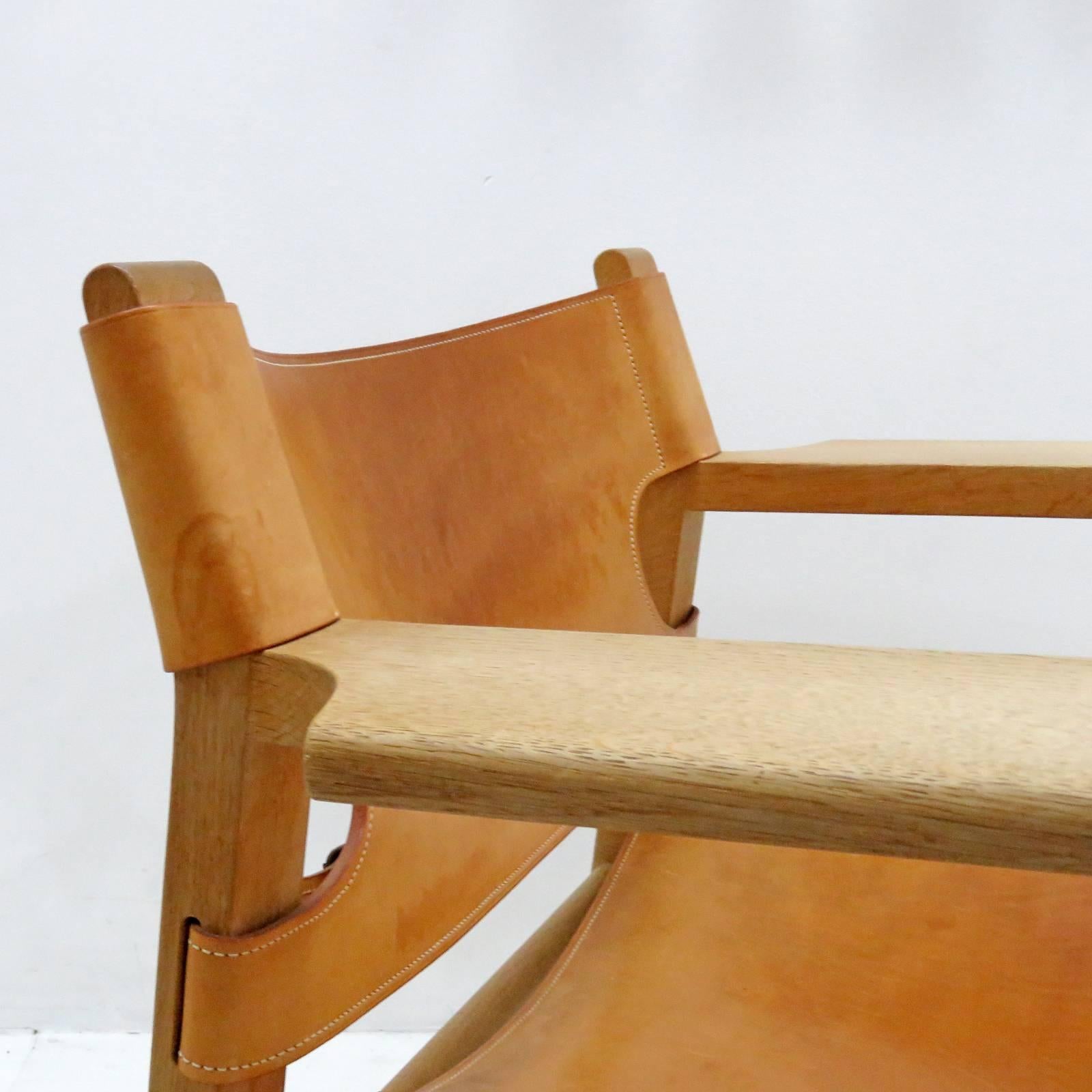 Leather Børge Mogensen 'Spanish Chair', Model 2226