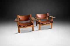 Børge Mogensen Spanish Chairs for Fredericia Furniture, Denmark 1960s