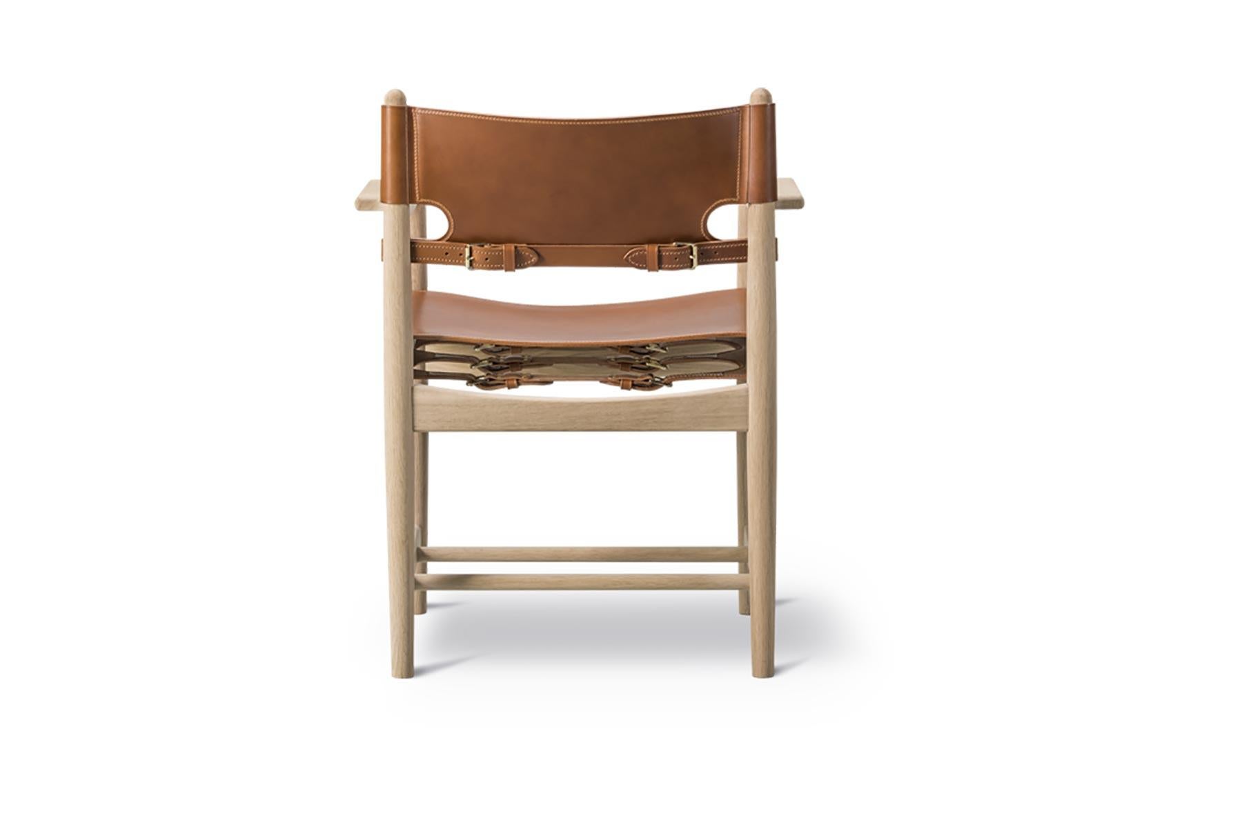Mid-Century Modern Børge Mogensen Spanish Dining Arm Chair – Model 3238 For Sale