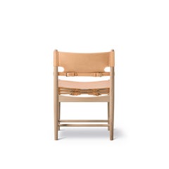 Børge Mogensen Spanish Dining Chair Natural Saddle Leather for Fredericia