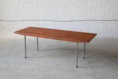 Børge Mogensen, Tage Kristensen, Teak Coffee Table with Steel Legs