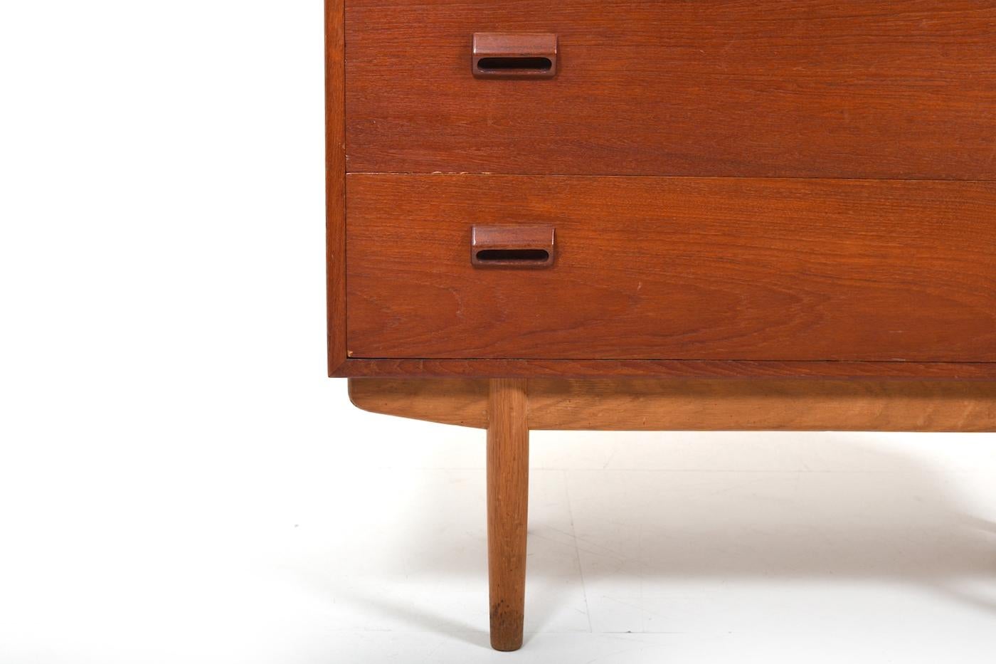 Danish Børge Mogensen Tall Boy Chest, 1950s