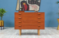 Børge Mogensen Teak and Oak Chest for Søborg Møbler