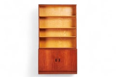 Børge Mogensen Teak Cupboard With Bookcase Hutch