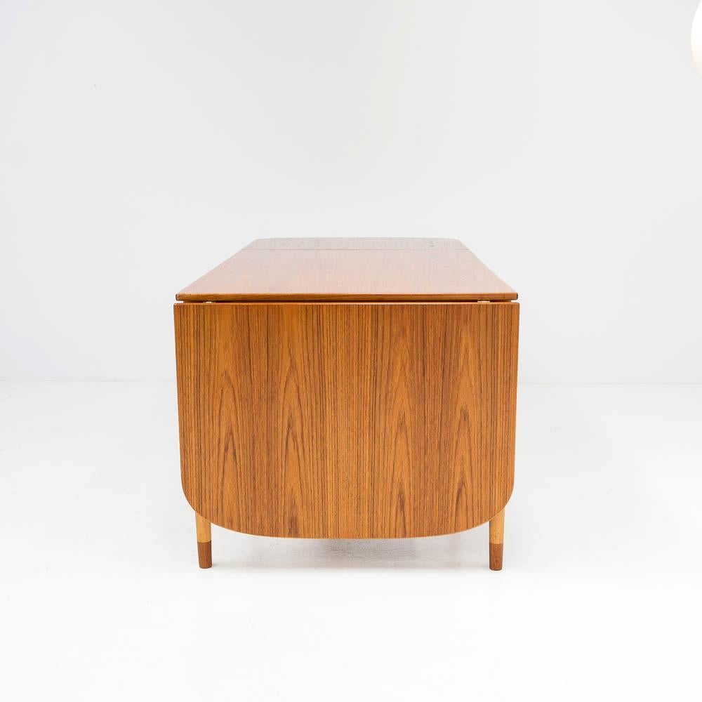 Børge Mogensen Teak Drop Leaf Dining Table for Søborg Møbelfabrik, Denmark 1960s 3