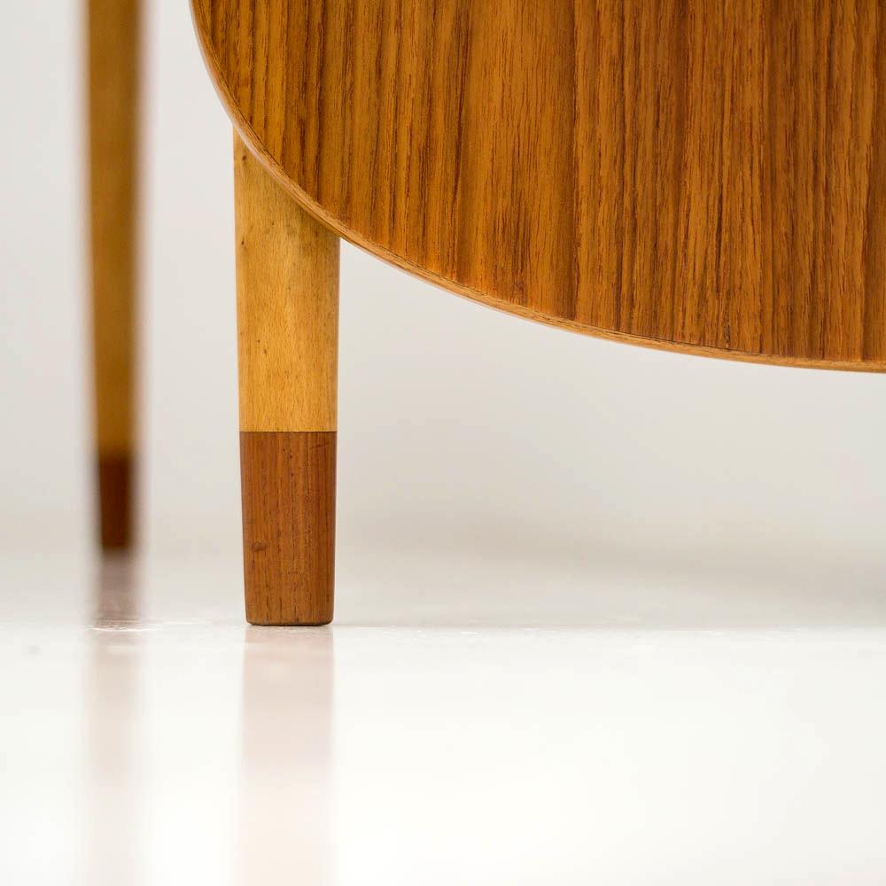 Børge Mogensen Teak Drop Leaf Dining Table for Søborg Møbelfabrik, Denmark 1960s 4