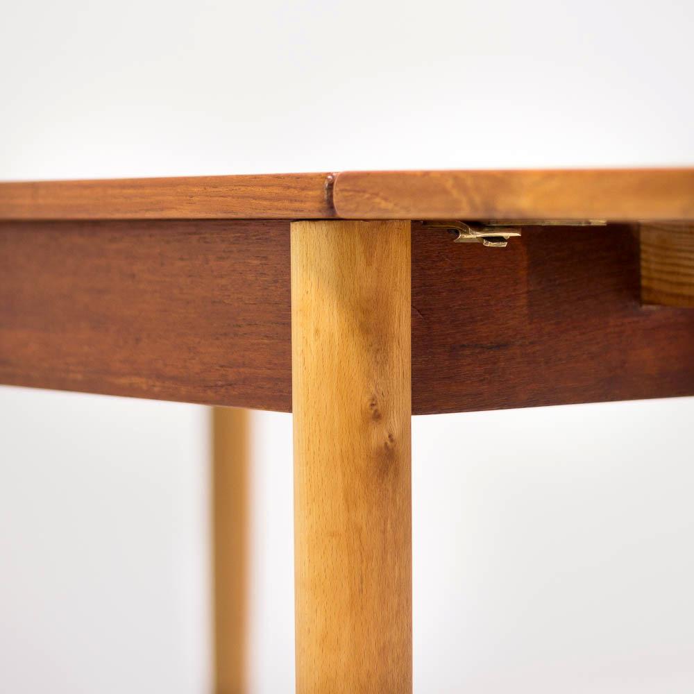 Børge Mogensen Teak Drop Leaf Dining Table for Søborg Møbelfabrik, Denmark 1960s 1