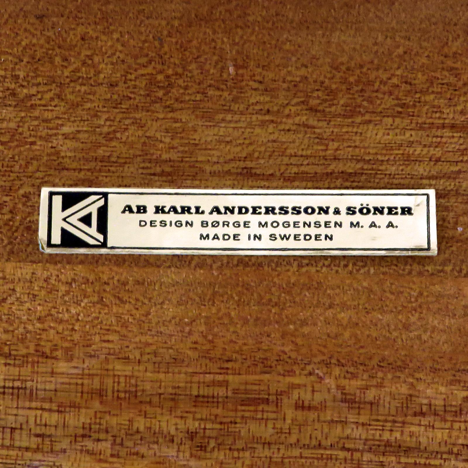 Børge Mogensen Teak 'Partner's' Desk for AB Karl Andersson, 1960 For Sale 1