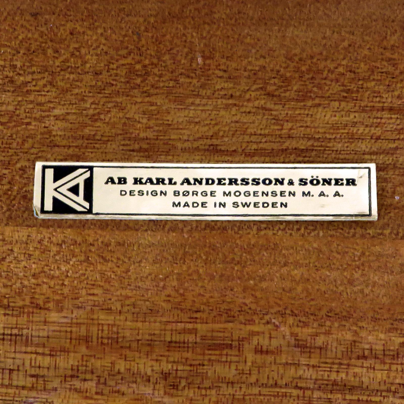 Børge Mogensen Teak 'Partners' Desk for AB Karl Andersson, 1960 For Sale 3