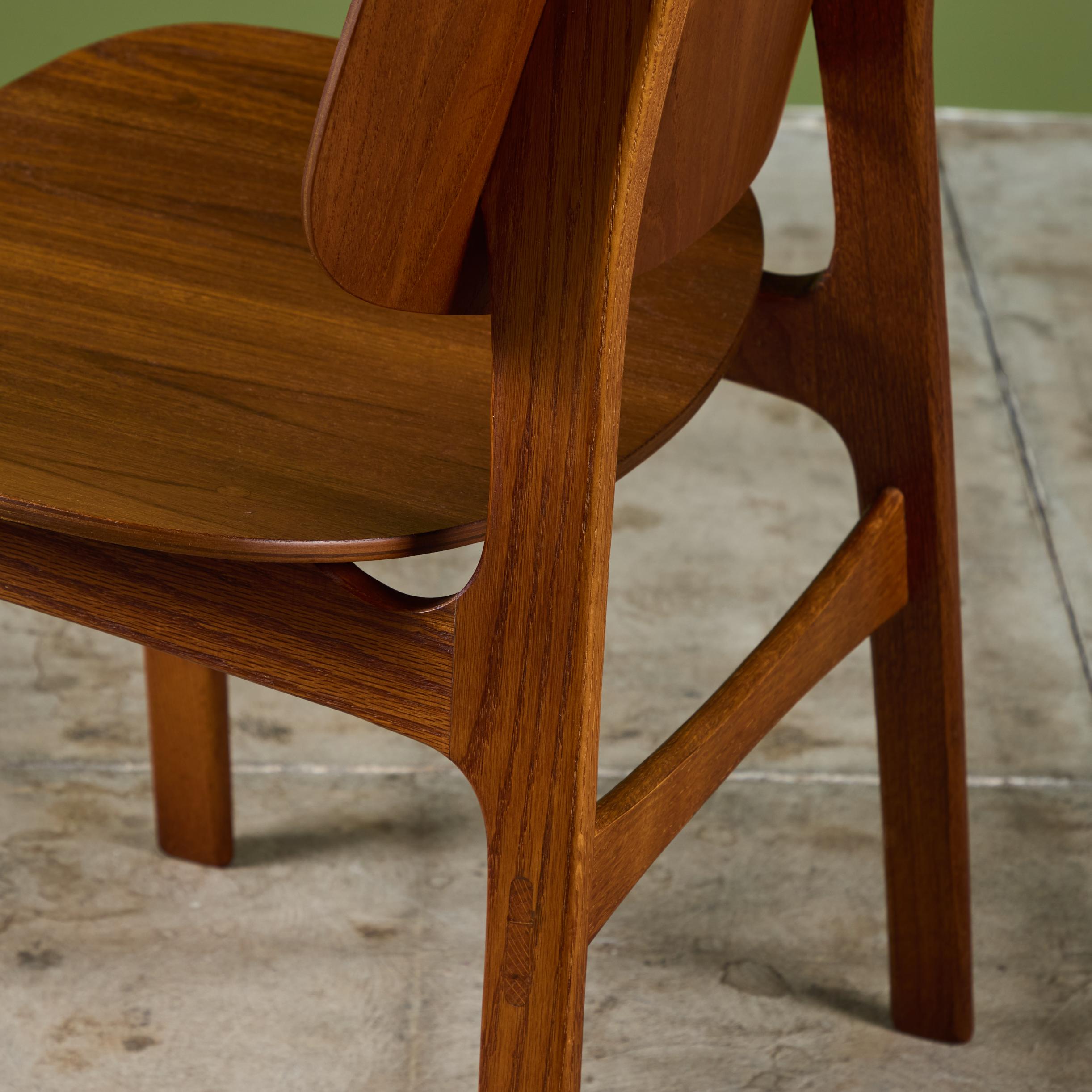 Chaise d'appoint en teck Børge Mogensen pour Søborg Mobelfabrik en vente 7