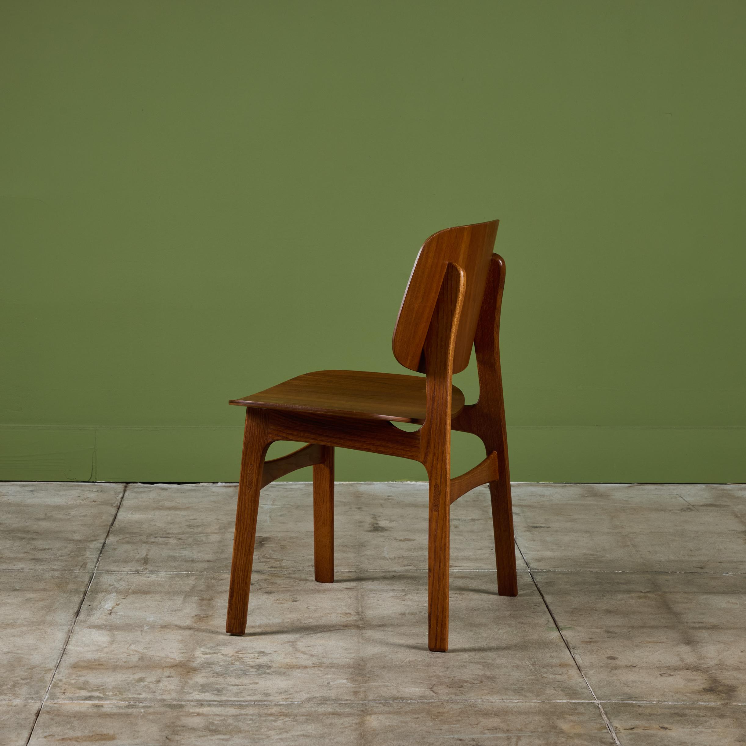 Chaise d'appoint en teck Børge Mogensen pour Søborg Mobelfabrik en vente 1