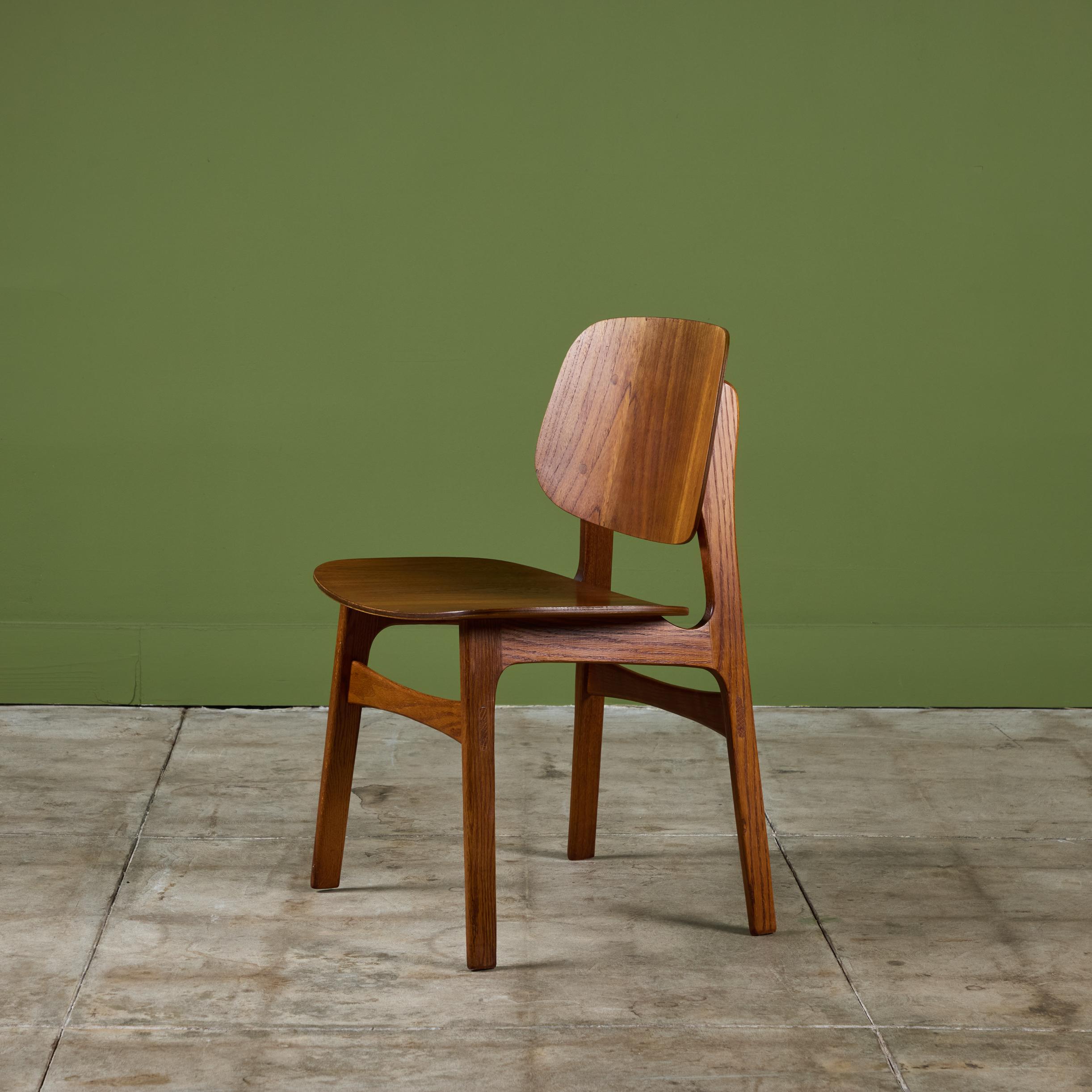 Chaise d'appoint en teck Børge Mogensen pour Søborg Mobelfabrik en vente 2
