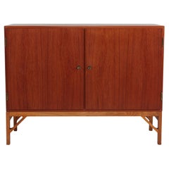 Børge Mogensen Teak Sideboard with China Legs of Oak Made for FDB Møbler 1950s