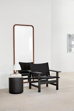 Børge Mogensen The Canvas Chair - Black Oak/Black Canvas for Fredericia
