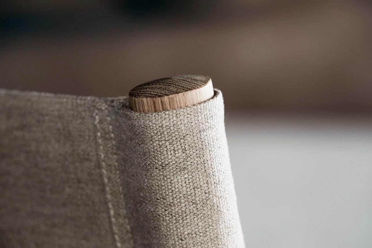 Børge Mogensen The Canvas Chair - Light Oiled Oak/Natural Canvas für Fredericia (Geölt) im Angebot